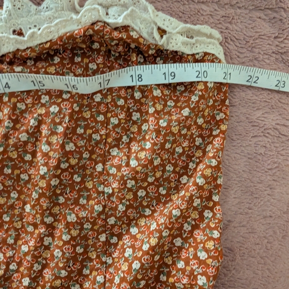 Christy Dawn Floral Maxi Dress in Rust and White - Picture 3 of 4